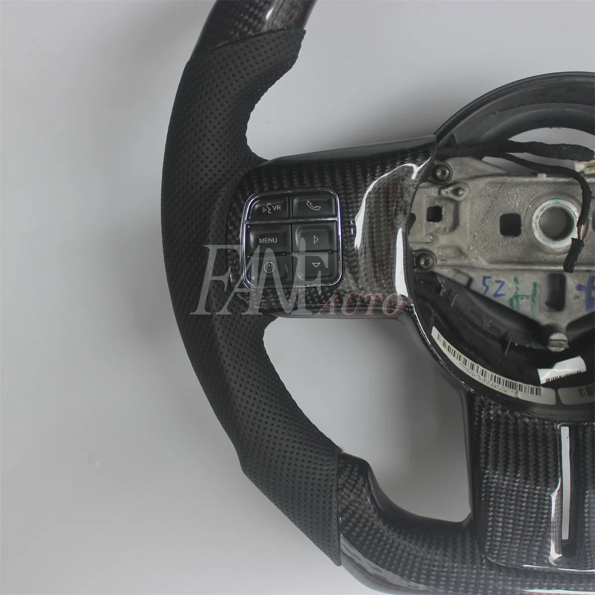 Replacement Real Carbon Fiber Steering Wheel with Leather for Jeep Grand Cherokee  2011-2013