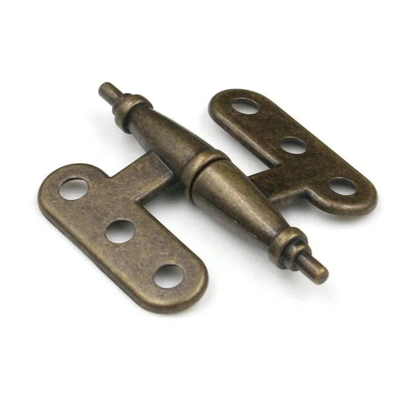 

Античная бронзовая петля с головкой короны, съемные складные петли для двери шкафа, украшения мебели, винтажная фурнитура