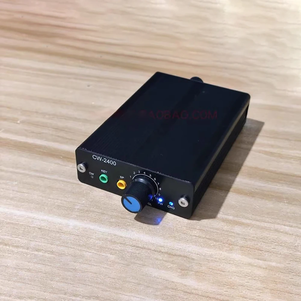 

CW-2400 Morse Code Telegraphy Trainer - Dual Straight Key & Paddle Ports, USB Rechargeable, 400-900Hz Tone Adjustable