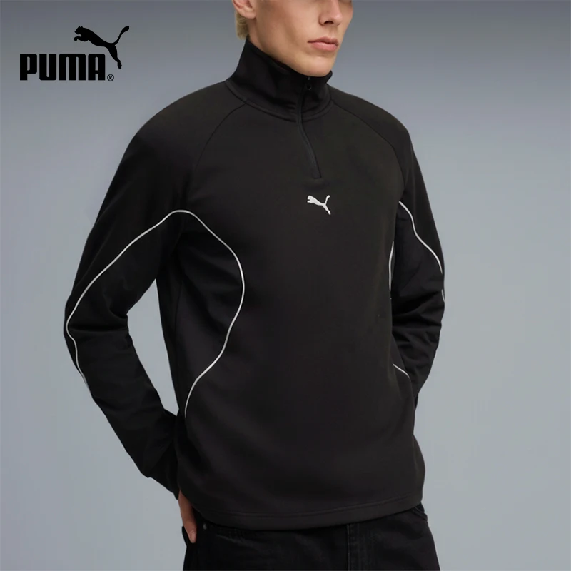 Puma genuine SPORTMIDLAYER men's half zipper stand up collar warm hoodie 694201-01
