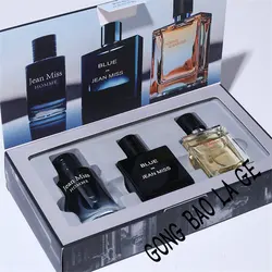 Wysokiej jakości 90ml męskie perfumy pudełko upominkowe 3 sztuk zestaw kolońskie fascynacja mężczyzna Profumo Uomo trwałe przyciąganie kobiety Parfums Homme