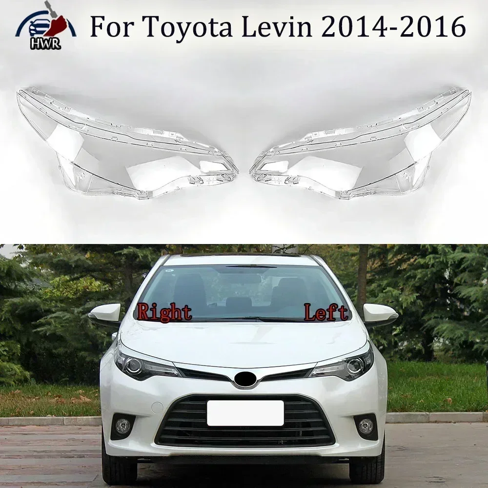 For Toyota Levin 2014 2015 2016 Car Front Headlamps Cover Transparent Lampshade Headlights Shell Lens Glass Shade Replace