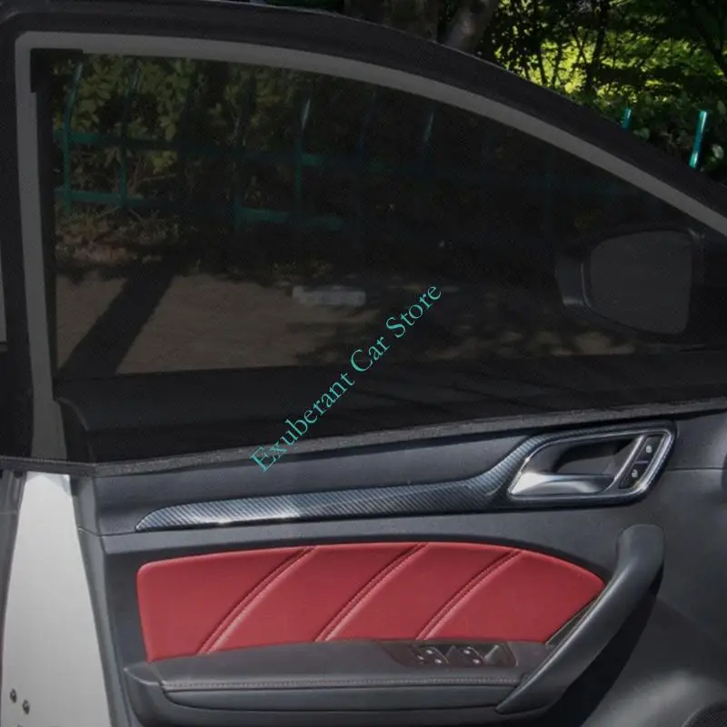 4Pcs Car Window Net Covers Window Screens Mesh Material Blocks Insect Provide Ventilation Quick Setups for Whole Vehicles