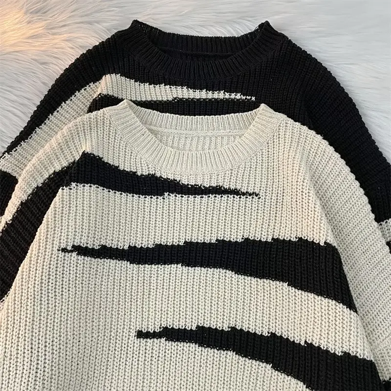 

Men's plus Size Sweater Thiened Casual Knitted Winter Outerwear Faionable Hong Kong Sle Loose Fit 300 Pou