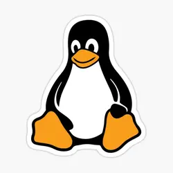 Linux Tux Pingouin  5PCS Stickers for Cartoon Art Print Wall Living Room Decor  Car Luggage Window Home Kid Cute Decorations