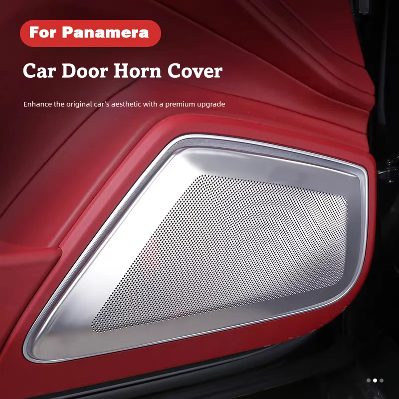 

For Porsche Panamera 2017-2025 971 Standard version LongWheelbase Style Car Door Horn Cover Audio Speaker Modification
