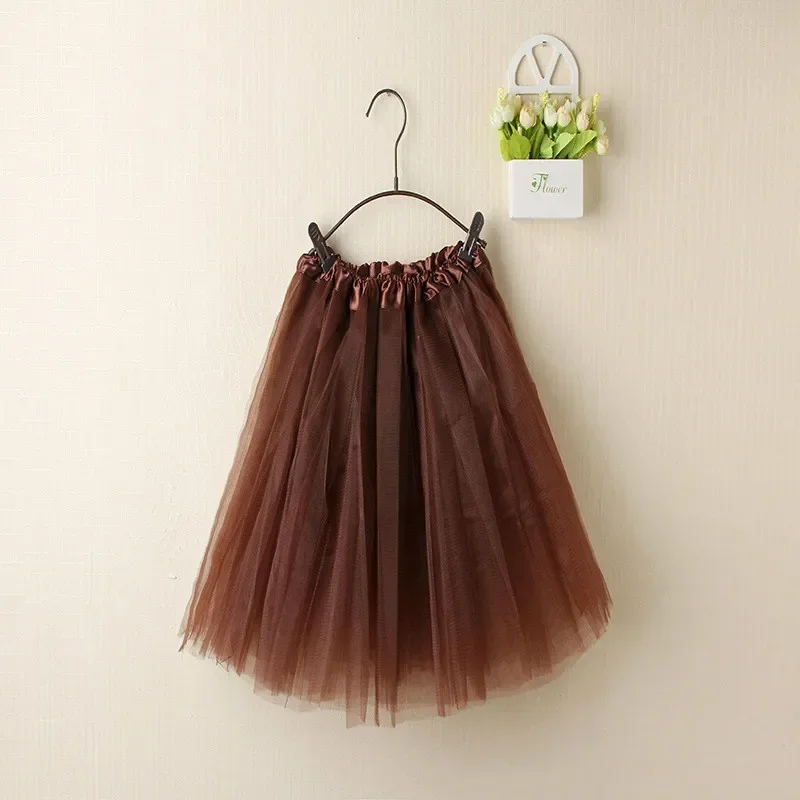 Women Summer Vintage Tulle Skirt Adult Fancy Ballet Dancewear Party Costume Ball Gown Mini Skirt