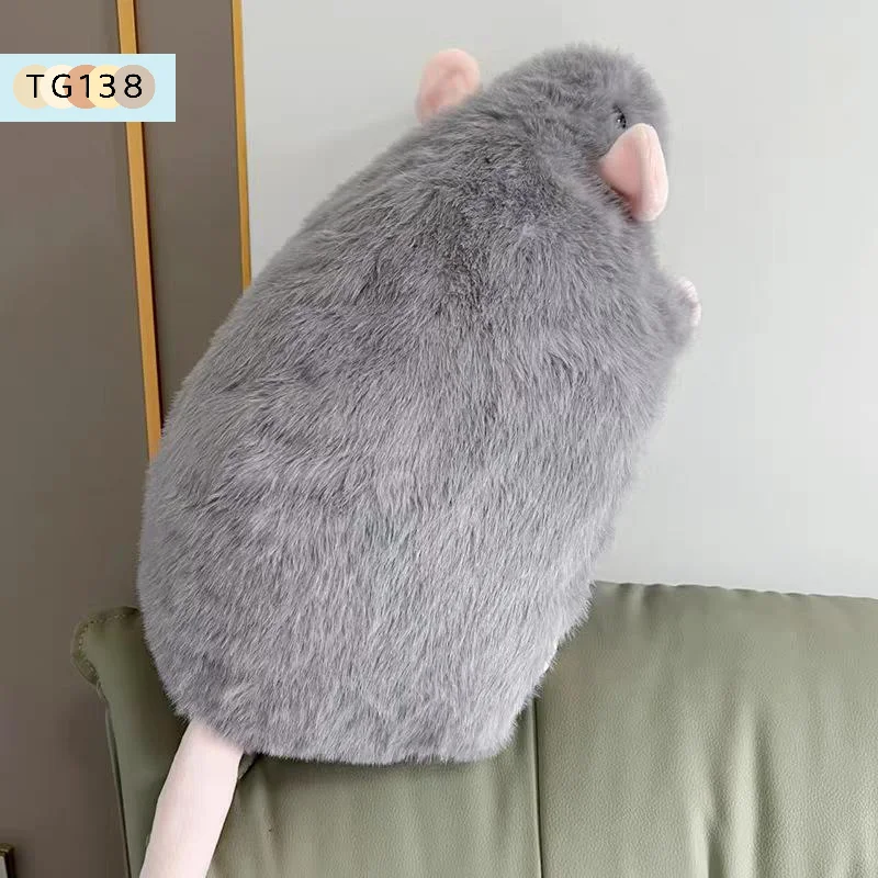 【Neu】35/50/90cm Cartoon-Blumenzweig-Ratte, weiche, übergroße Tierfigur, niedliche Simulation, große Maus, Plüschtier, Kissen, Geburtstagsgeschenk – Detail 15