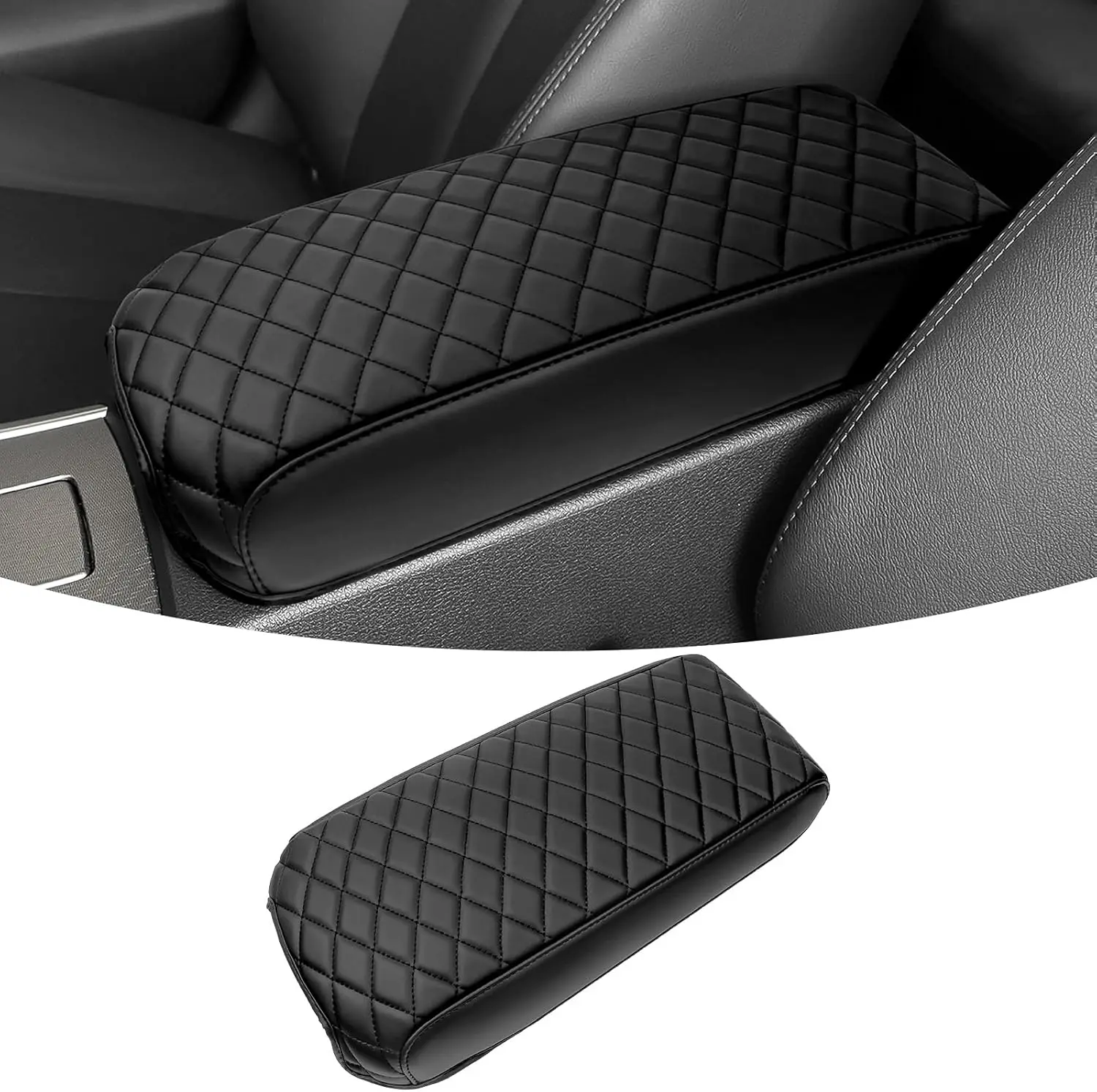 

Center Console Cover For Nissan Altima 2013-2018 Accessories Center Console Cover Armrest Box Cover Leather Auto Armrest Cover