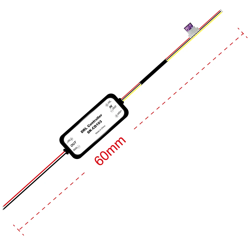 DRL Controller Daytime Running Light Relay Harness Threshold 13.1V Fog Light CD0103 CD0105 Auto Car LED Dimmer  On/Off