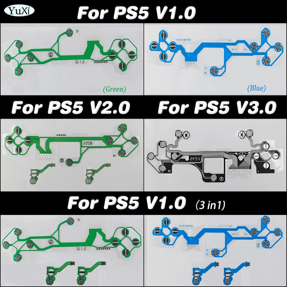 For PS5 Dualsense Conductive Film Keypad Flex Cable For SONY PlayStation 5 Controller Ribbon Circuit Board Replacement Part
