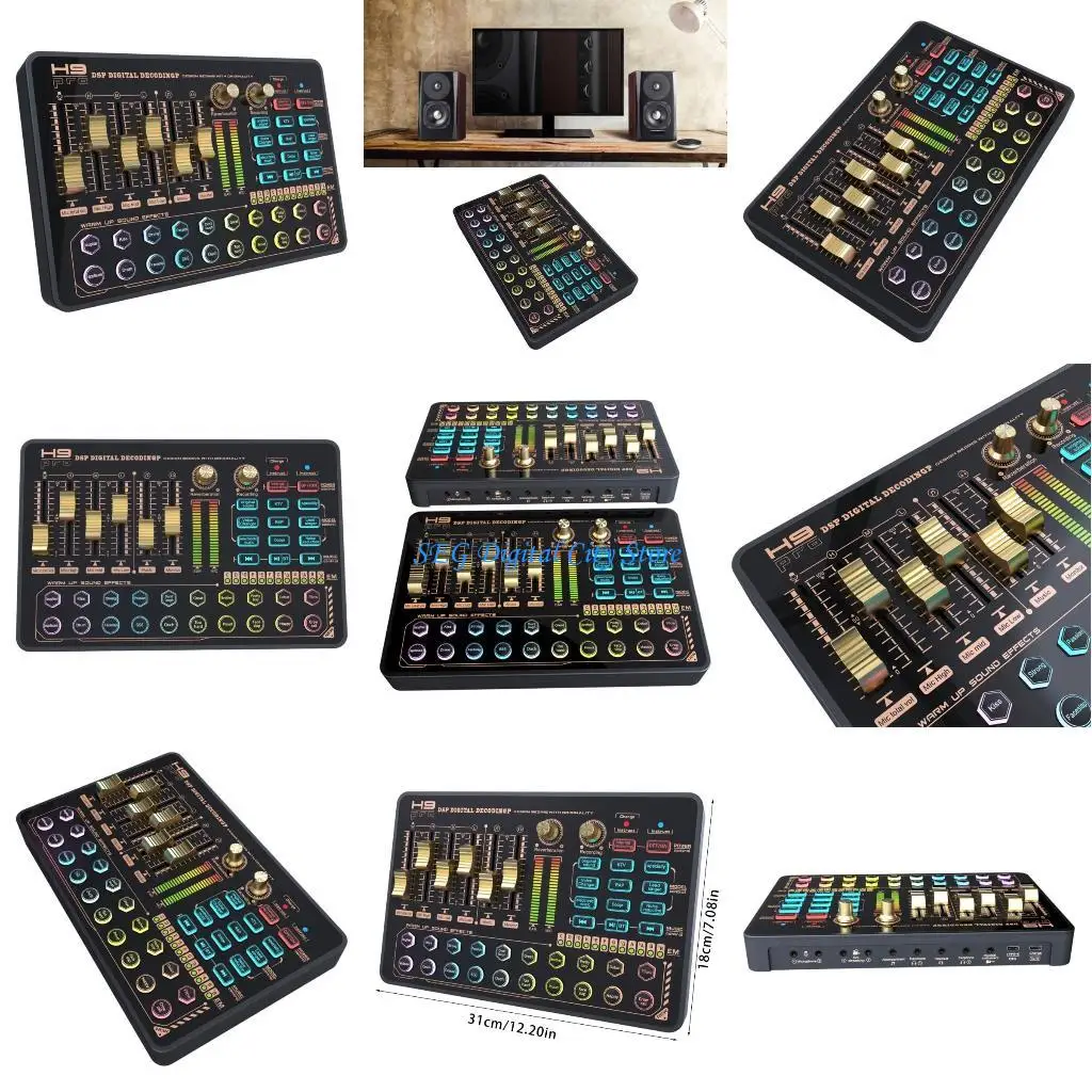 

U75B Choice Настольная звуковая карта с несколькими входами для чистого и детального качества звука Многофункциональная