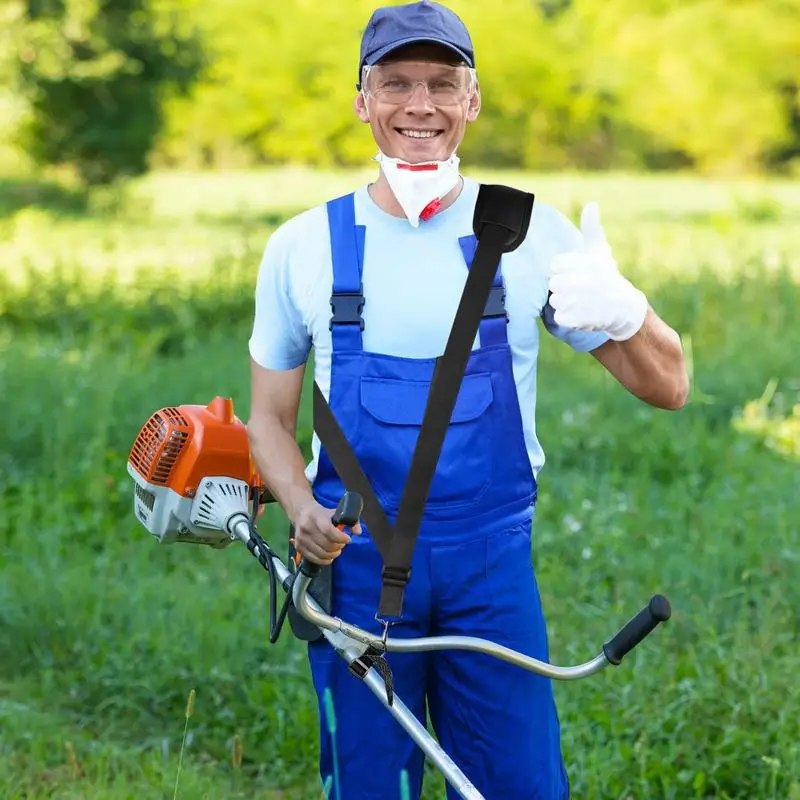 Trimmer alça de ombro ajustável náilon aparador arnês com almofada substituição cortador de grama acessórios à prova dwaterproof água powertool peças
