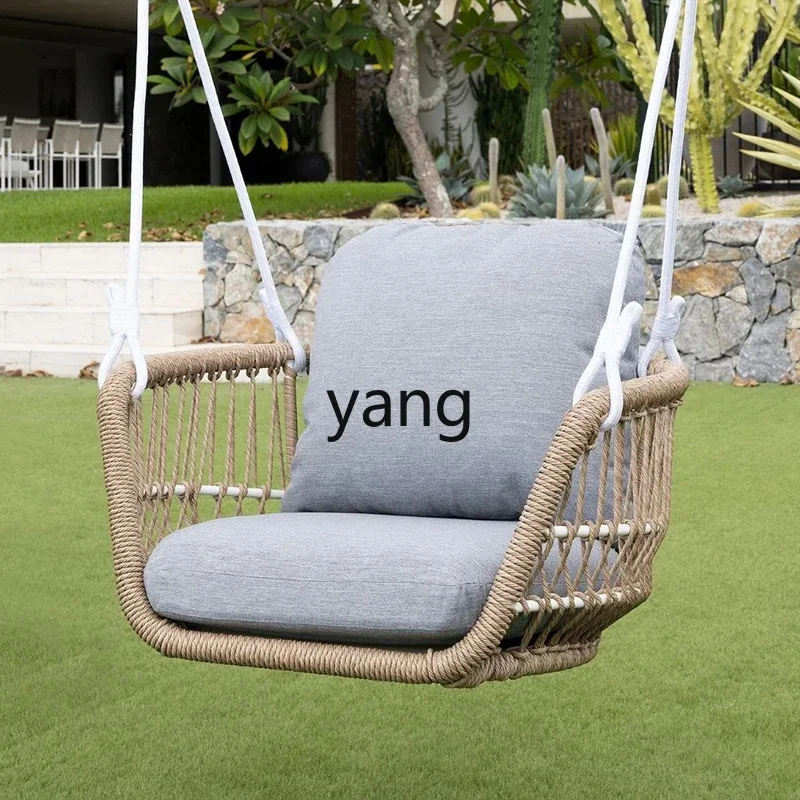 ZL Internet celebrity swing outdoor courtyard rattan chair outdoor adult hanging basket rocking chair double swing