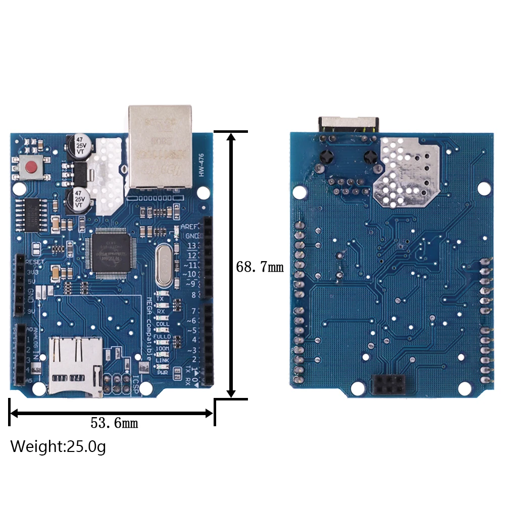 UNO Shield Ethernet Shield W5100 R3 UNO Mega 2560 1280 328 UNR R3 only W5100 Development board For Arduino