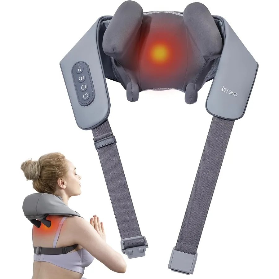 

N5 Mini Neck Massager with Heat Electric Massager for Neck Shoulder Relief Shiatsu Massage Therapy for Daily Stress Reduction a