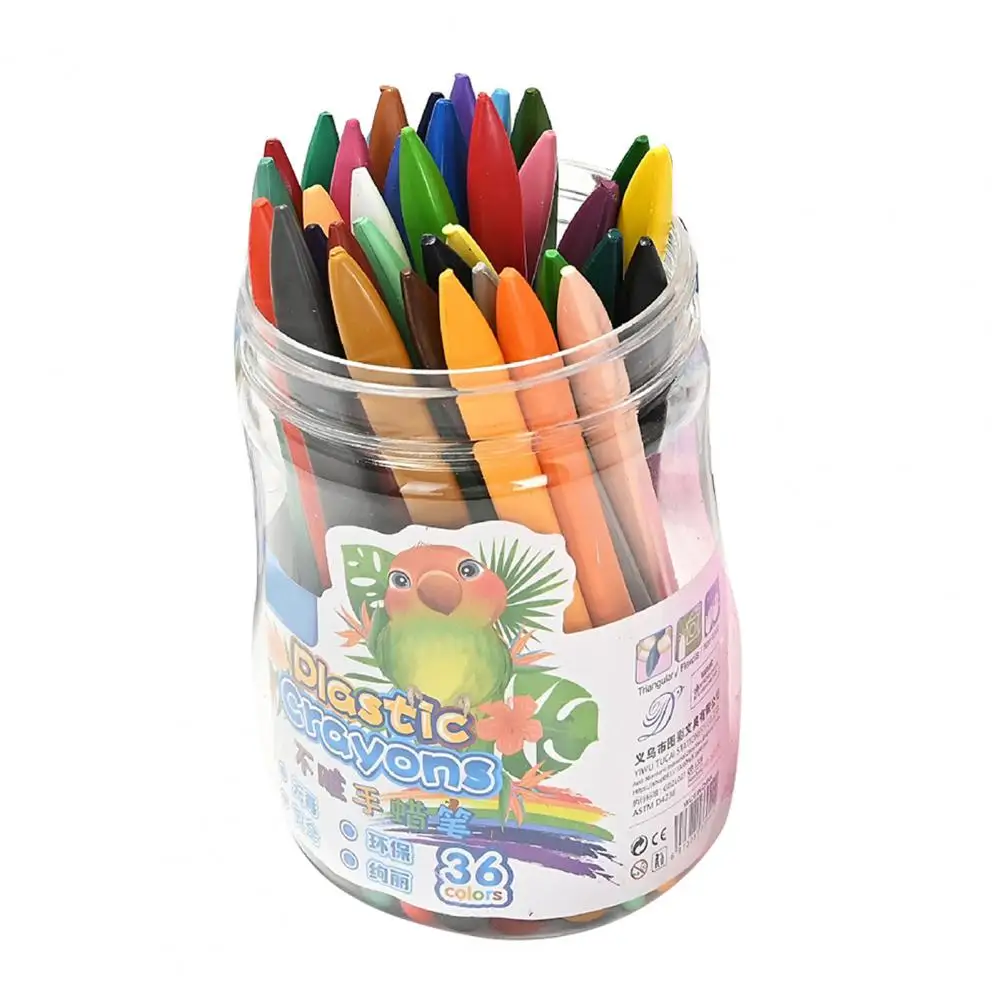 Toddler Crayons 12/24/36 Pcs Washable Crayons Set Ergonomic Grip Crayons for Fine Motor Skills Development Bright for Kids