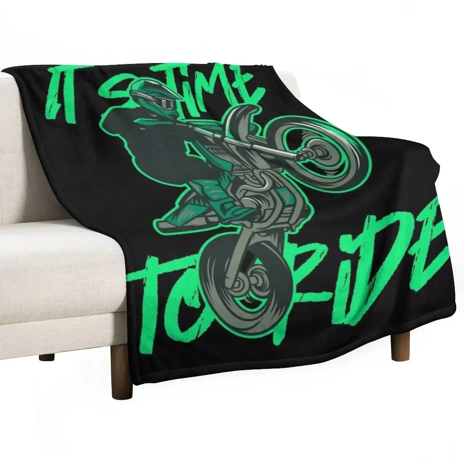 Motocross time to raide Throw Blanket sofa bed Tourist Hairys Blankets