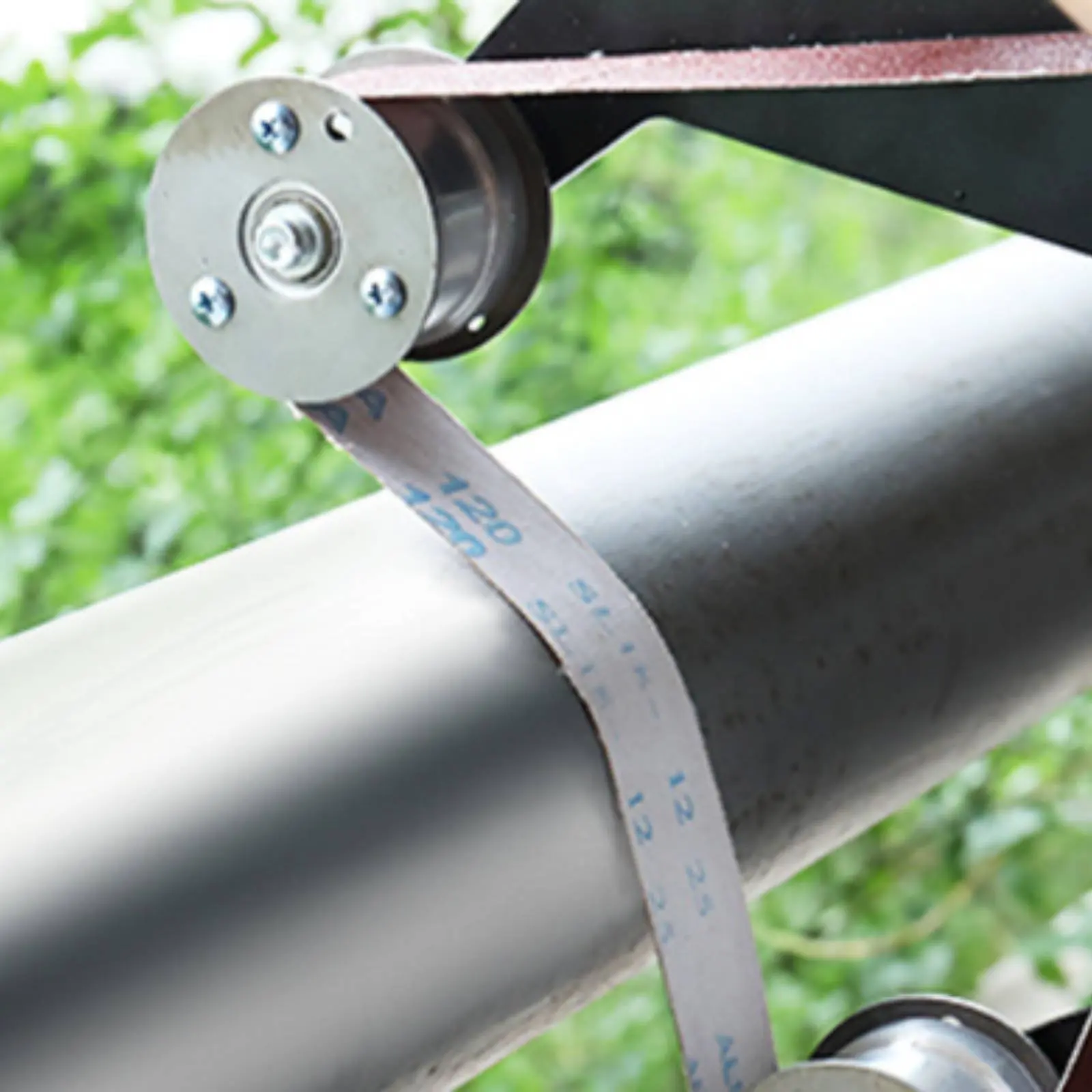 

Stainless Steel Tube Sander Metal Finishing Angle Grinder Belt Sander Attachment Pipe Polishing Attachment Rust Removal