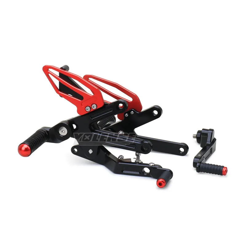 For QJMOTOR SRK800 SRK600RS SRK 600RS 800 Motorcycle Accessory CNC Footrests Rearset Rear Footpeg Foot Rests