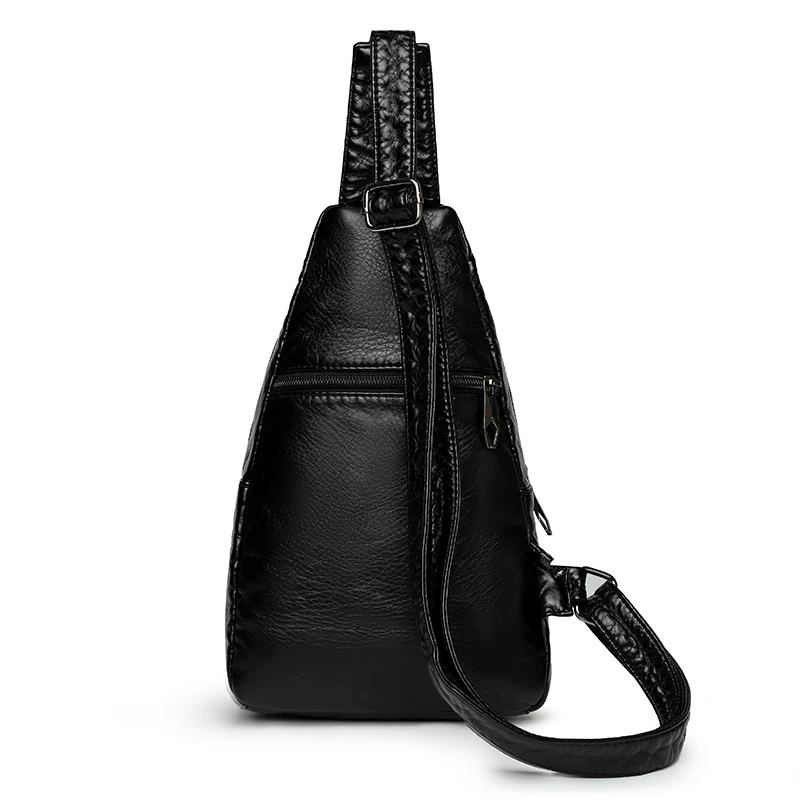 Sac de poitrine en cuir PU pour femme, sacs à bandoulière simples, poudres de téléphone portable, pack de poitrine lancé, sports, voyage en plein air, décontracté, mode