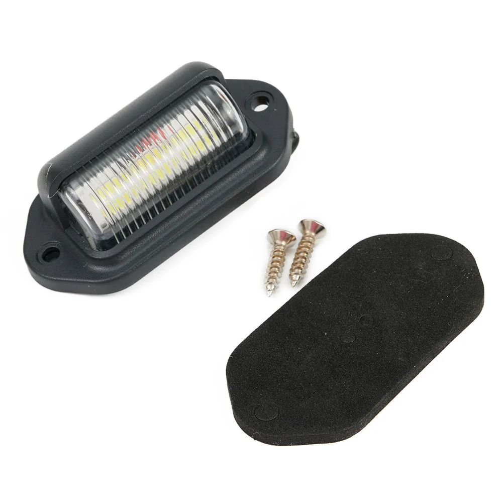

Truck License Plate Light Boat Car Lamp Plastic Super bright Trailer Waterproof White 12V Accessories Portable