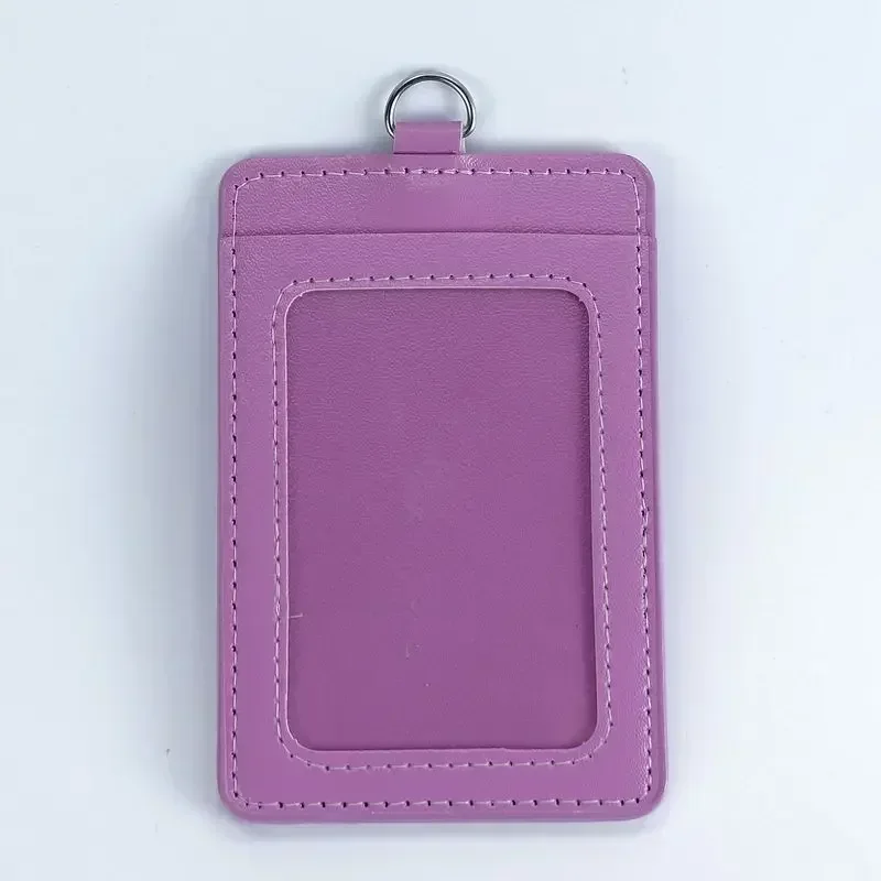 Unisex waterdichte Pu-kaarthoes voor dames kinderen bus krediet ID naam zakelijk werken bankkaart badge houder beschermhoes tassen