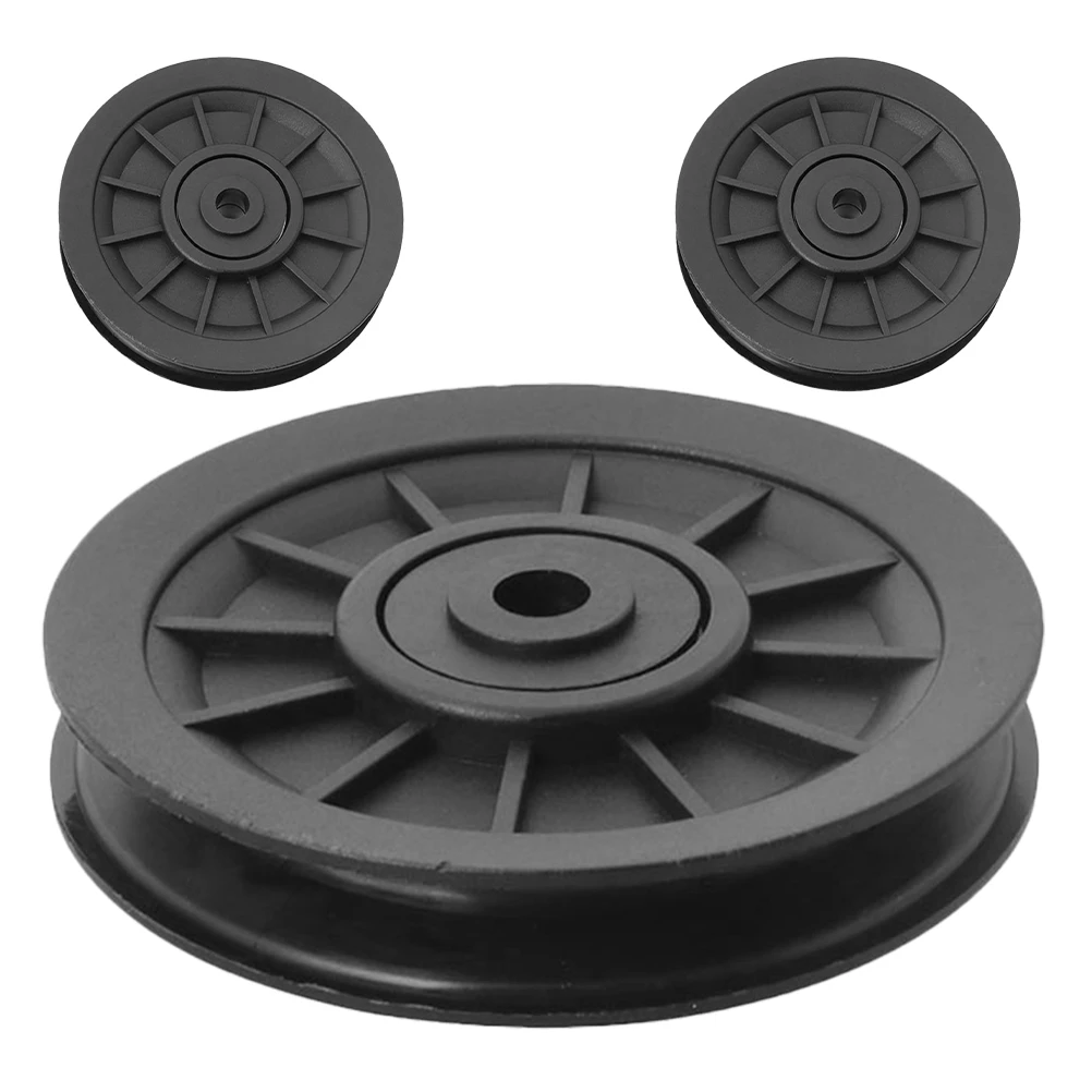 Sistema de polea de gimnasio, Cable de goma duradero, rueda de máquina, reemplazo de accesorios para equipos de Fitness, piezas de poleas de peso, 3 uds.