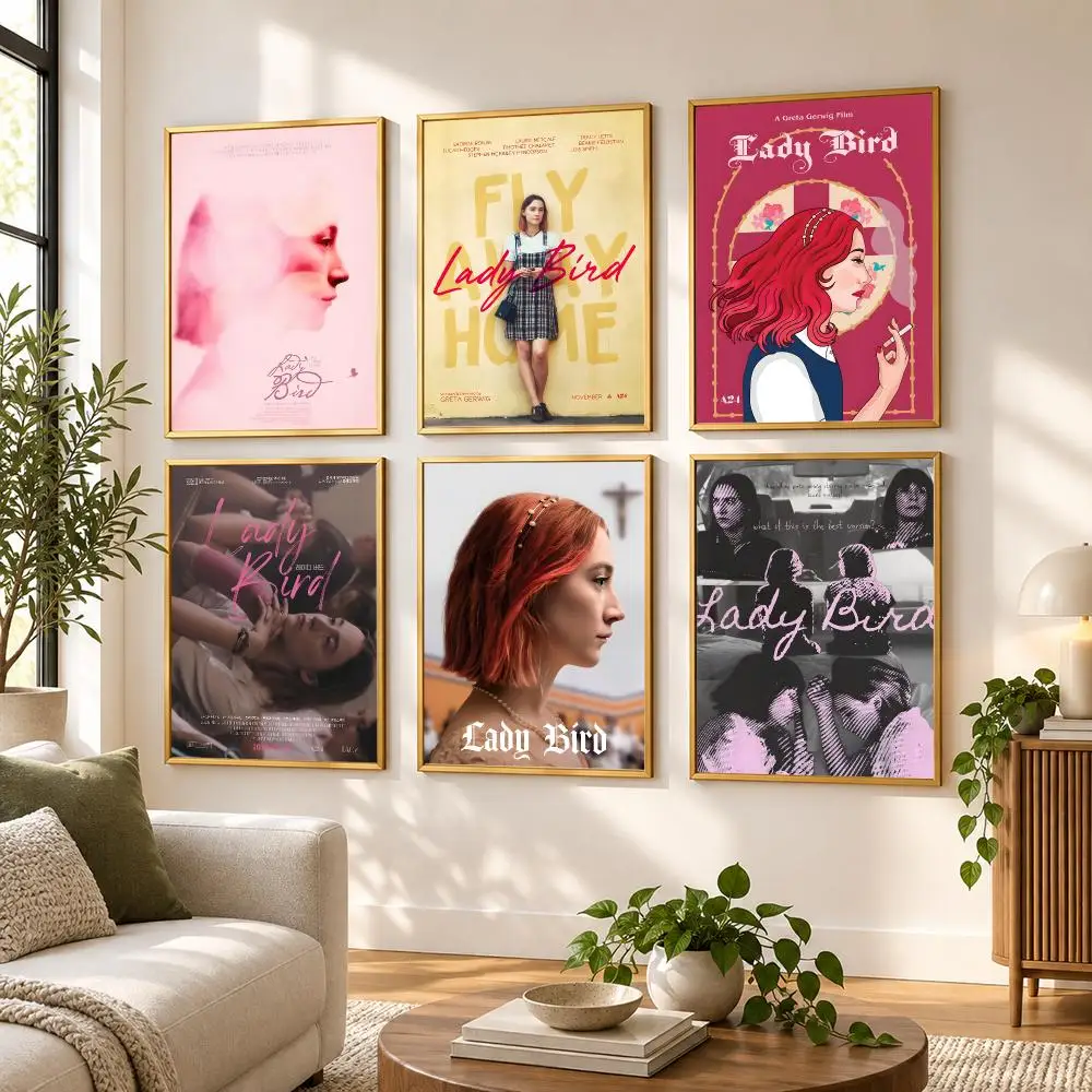 Classic Teenager Movie Lady Bird Poster HD art sticky wall waterproof home living room bedroom bar aesthetic decoration
