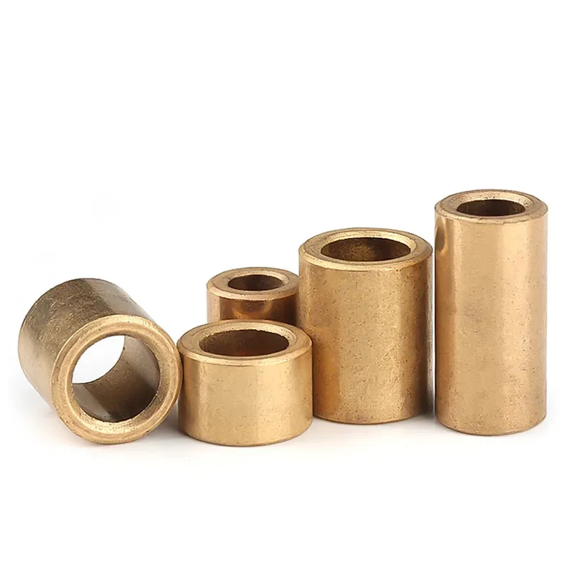 Powder Metallurgy Oil Bearing Copper Sleeve Pure Copper Shaft Sleeve Self Lubricating Bushing M3 M4 M5 M6 M8 M10 M12 M14 M16 M20