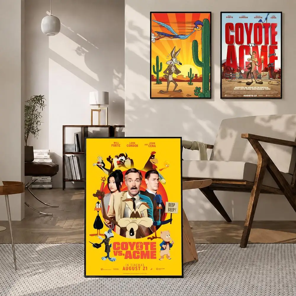 Movie Coyote vs. Acme Poster High-definition  stickers, suitable for bedroom, living room, home decoration
