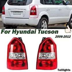 Para Hyundai Tucson 2006-2012 Auto Traseira Luz Traseira Taillights Lâmpada Traseira Shell Invertendo Brake Lampshade Habitação Sem Lâmpada Novo