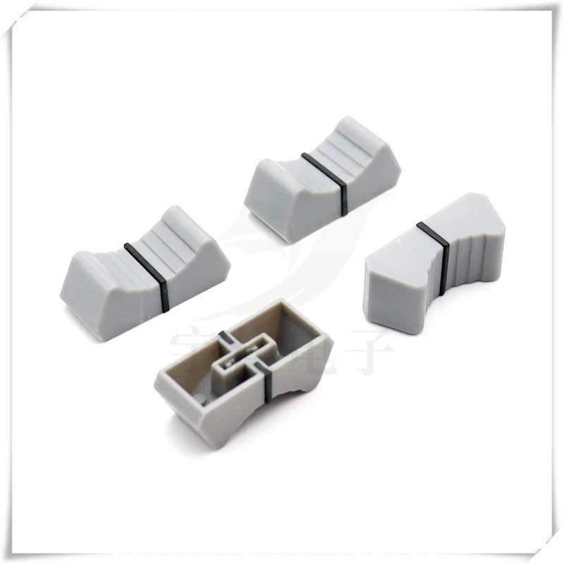 10PCS Mixer Fader Button Cap Straight Slide Button Cap 4MM Knob Cap Mixer Volume Straight Slide Potentiometer Push Button