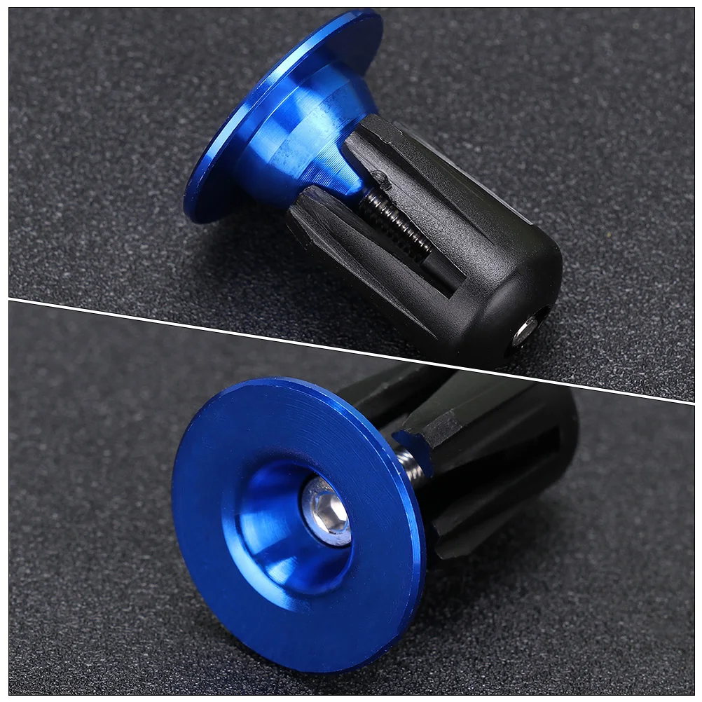 

Round Bicycle H Plugs Aluminum Alloy End Caps Universal Bike Grip Lightweight Durable For Road Mountain Bikes Protect Ends