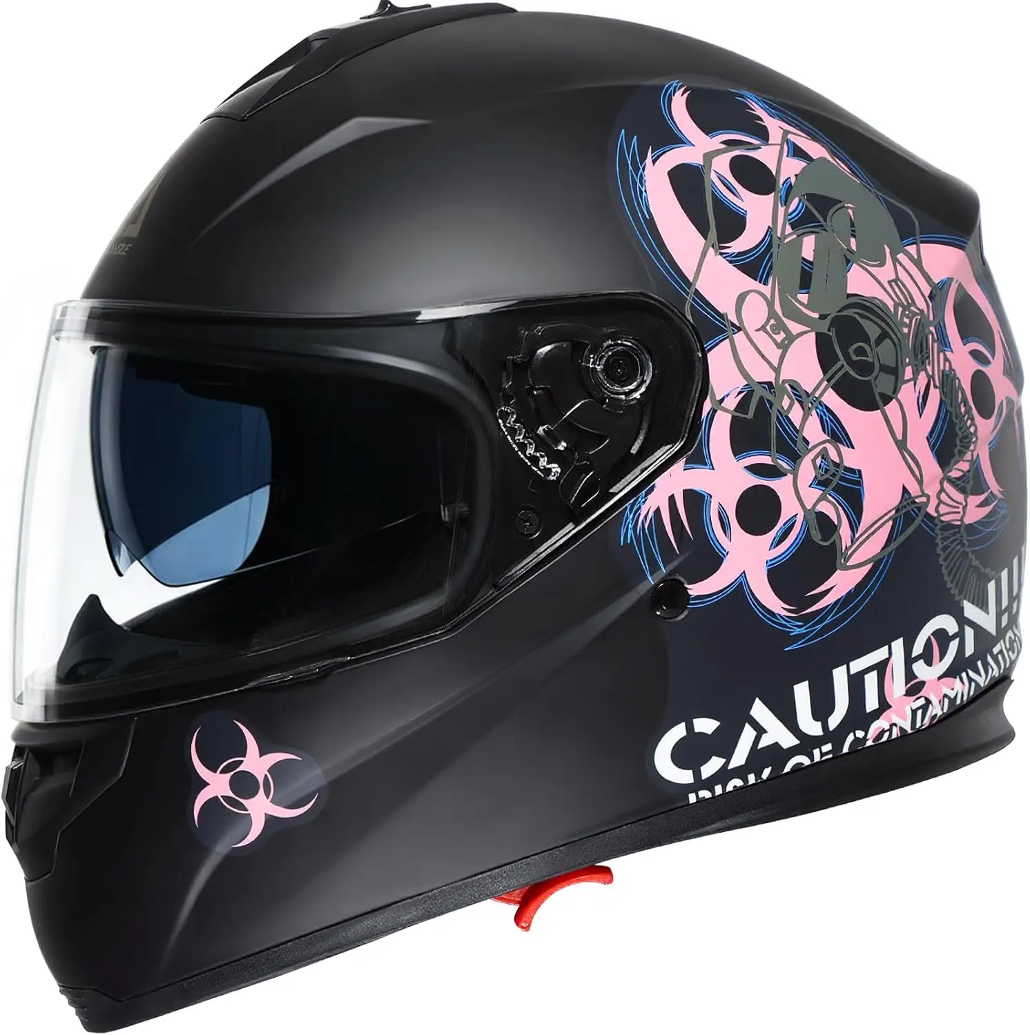 

DOT Approved Full Face Motorcycle Helmet with Dual Visor and Smoked Sunshield for Adults