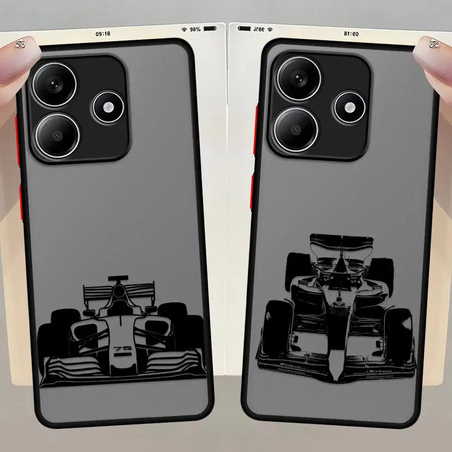 Phone Case for Xiaomi Redmi Note 11s 9s 10s 12S 11 12 13 Pro Plus 14 Pro Soft Cover Cool Racing Car