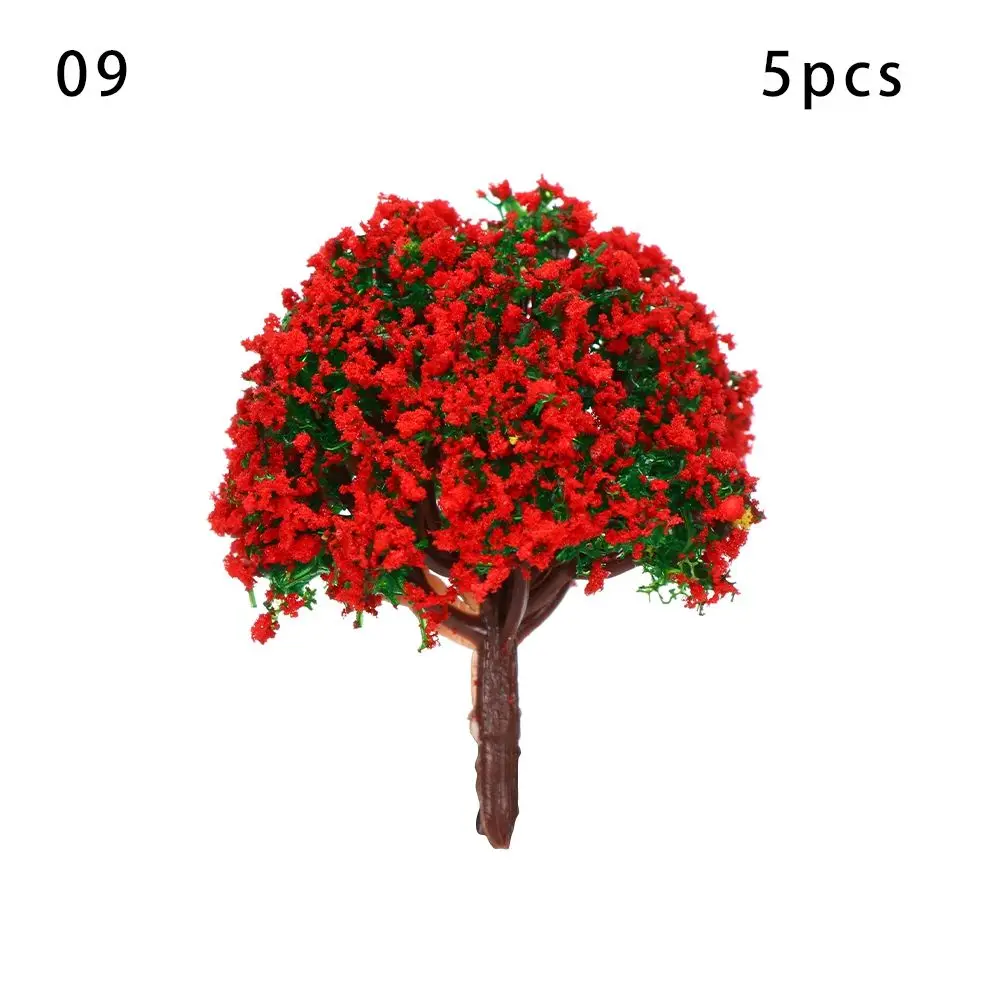 

Quality Plastic Model Train Building Landscape Accessories Artificial Scenery Trees Railroad Decoration Miniature Flower Tree