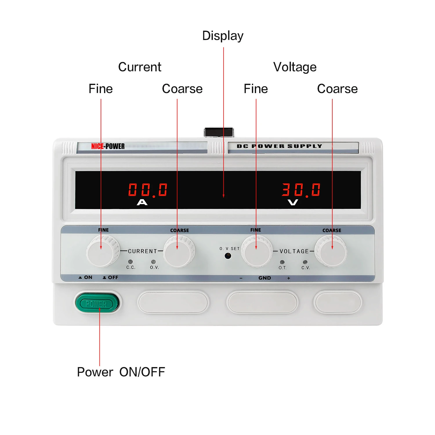 LW-6020KD 0-60V 0-20A DC Power Supply Adjustable Switching Power Supply Laboratory Variable Stabilized Bench Source