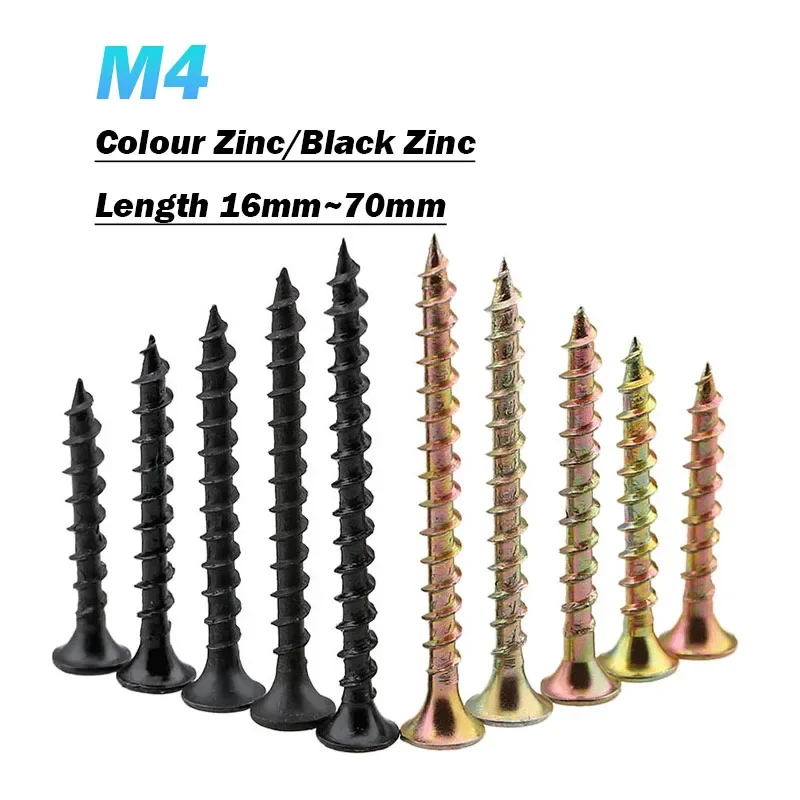 10Pcs M4 Pan Black …
