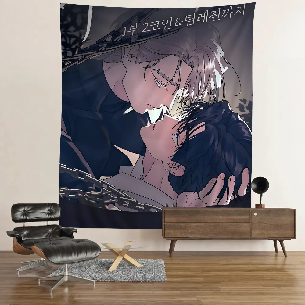 A Three Without Roots Manhwa Anime Colorful Tapestry Wall Hanging Bohemian Wall Tapestries Mandala Wall Art Decor