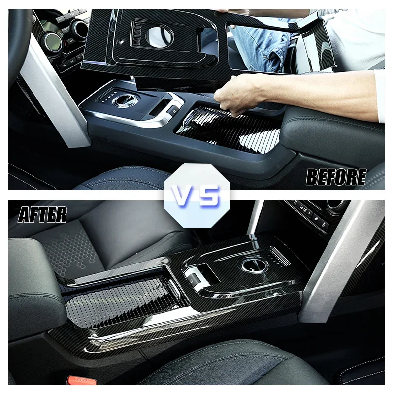 

ABS Carbon Fiber For Land Rover Discovery Sport 2015-2019 Interior Details Car Sticker Car Interior Modification Accessories
