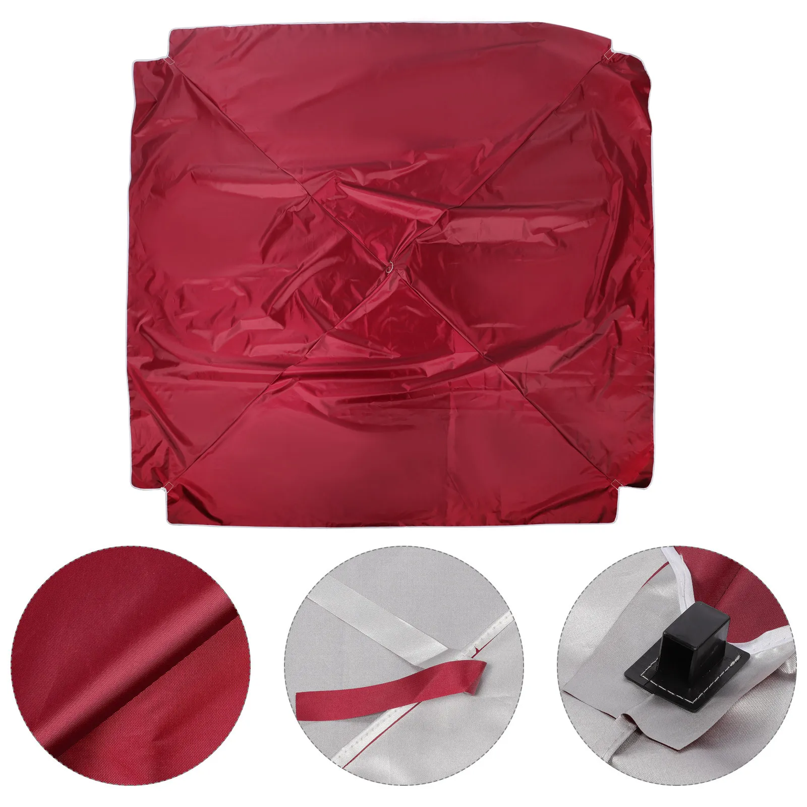 

Сменный навес для зонта для патио, непромокаемый ветрозащитный тканевый чехол для наружного двора, сада, навеса для зонта, аксессуар