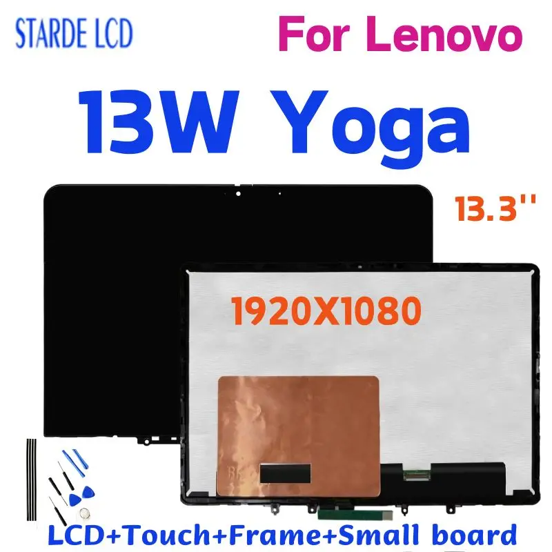 

13.3 inch Original For Lenovo 13W Yoga LCD Display Touch screen Digitizer Assembly For 13w yoga 1920X1200 Replacemment Part