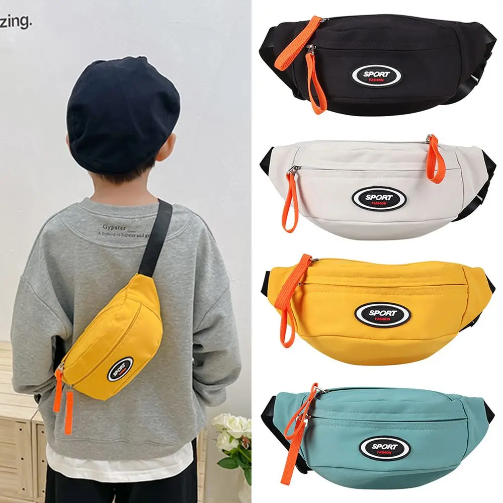 

Fashion Zipper Children's Chest Bag Water Proof Ultralight Fanny Pack Wear-resistant Versatile Shoulder Bag