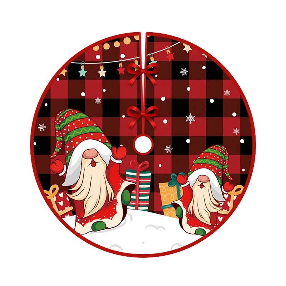 

Party Decor Christmas Tree Skirt Merry Christmas Snowman Santa Elk Outdoor Blanket Tree Accessories Home Supplies