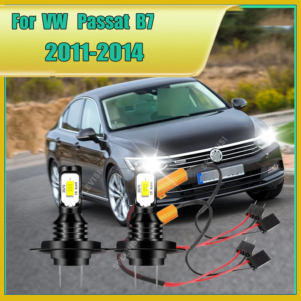 

2PCS H7 Led Headlight Bulbs Wireless Mini Car Lamp Light Complete Canbus Kit For Volkswagen VW Passat B7 2011 2012 2013 2014