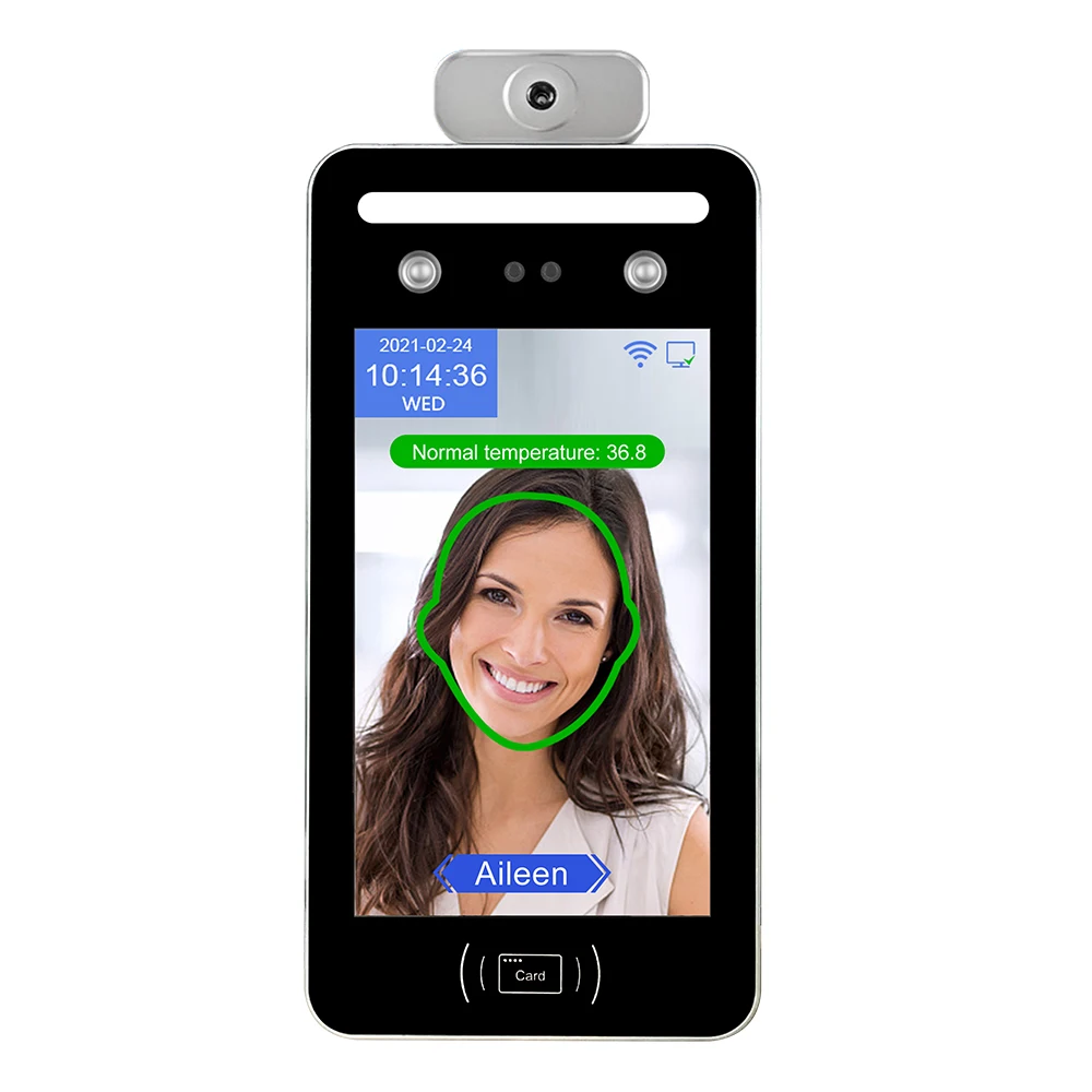 Wireless Smart Face and Fingerprint Recognition Time Attendance RFID Access Control Device for Office Company