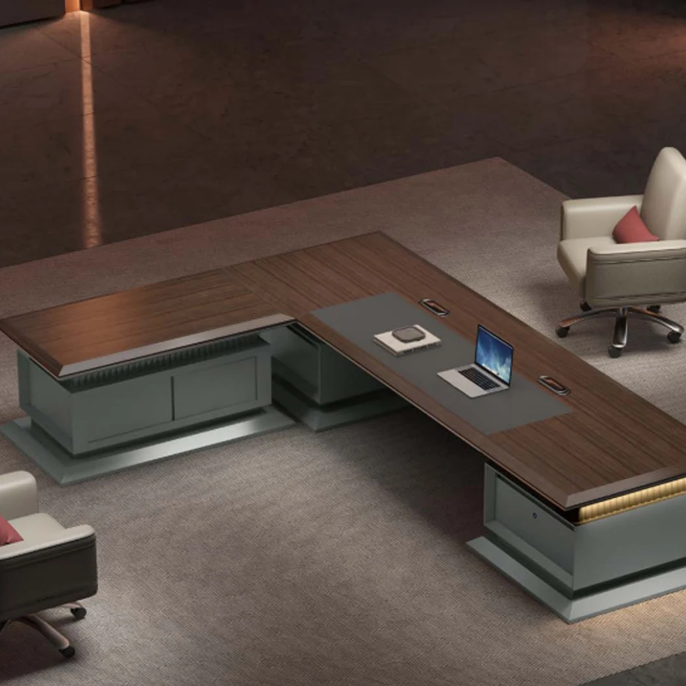 

Solid Wood Modern Convertible Extendable Office Desk for Commercial & Home Use with Elegant Design