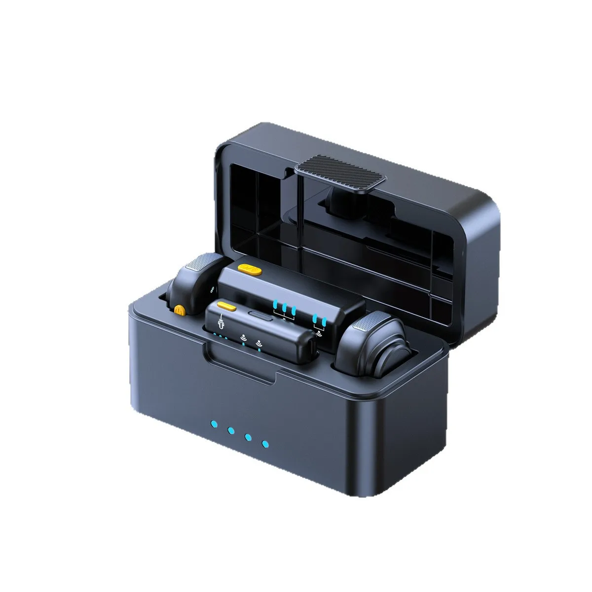 Magnetic wireless lapel microphone, camera model, dedicated for live streaming and recording
