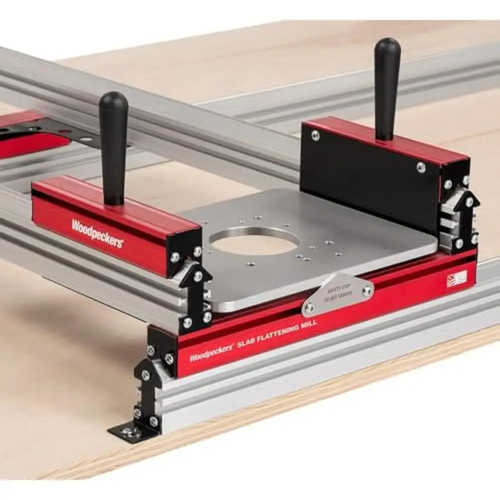 

Slab Leveling Jig Wood Slabs Router Sled Rails with Clamping Dogs